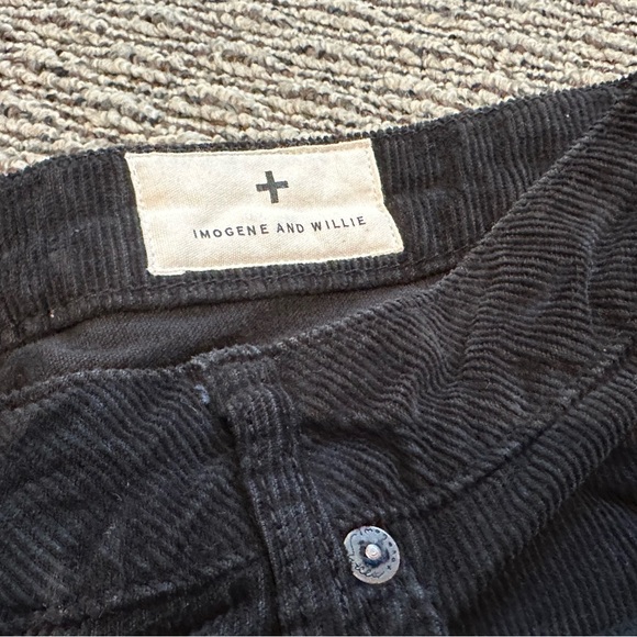 Imogene + Willie Black Corduroys Size 29 - Picture 3 of 6